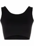 Rick Owens ribbed scoop-neck sports bra - Black
