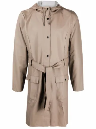 Rains Hooded Trench Raincoat - Farfetch