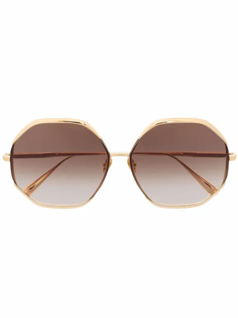 Linda Farrow Óculos de sol Camila com lentes coloridas