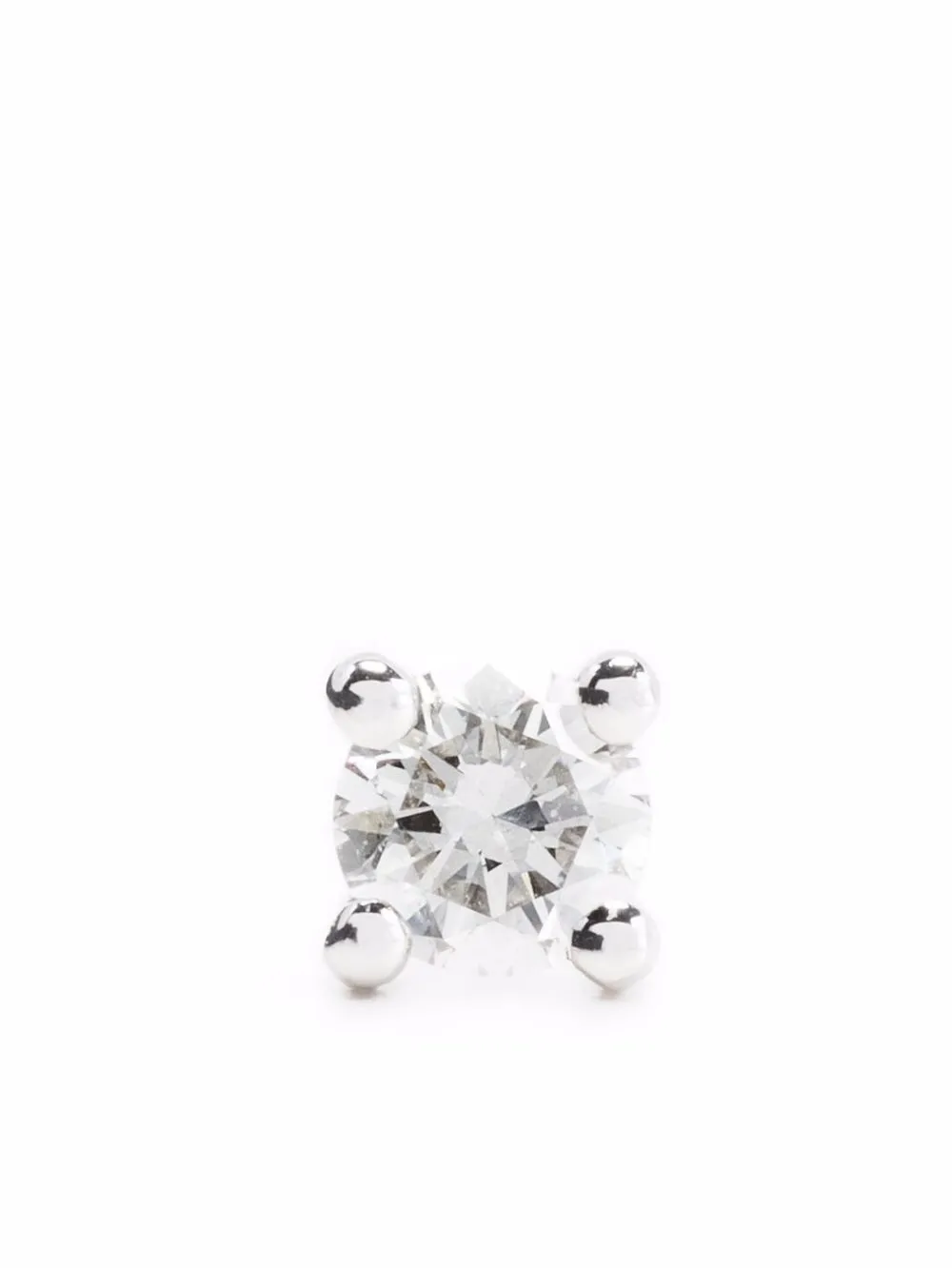 

Djula 18kt white gold Solo Bar diamond earring - Silver