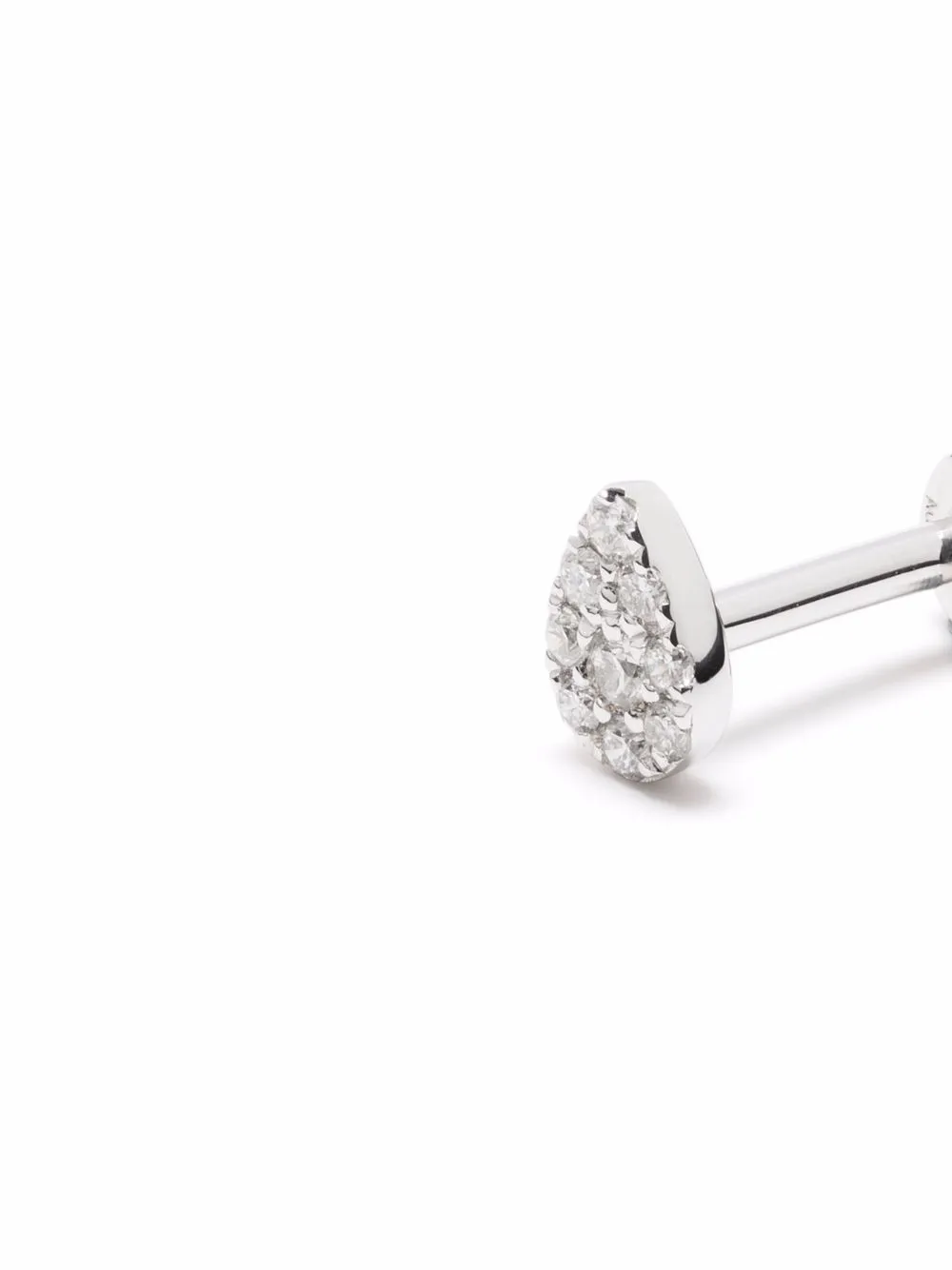 Djula Piercing Pear in oro bianco 18 carati con diamanti | Orecchini | Image 3