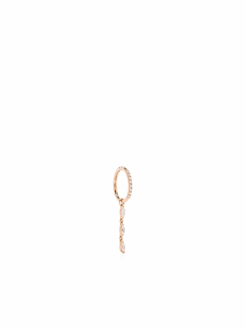 

Djula arracada Chain Diamond en oro rosa de 18kt - Rosado