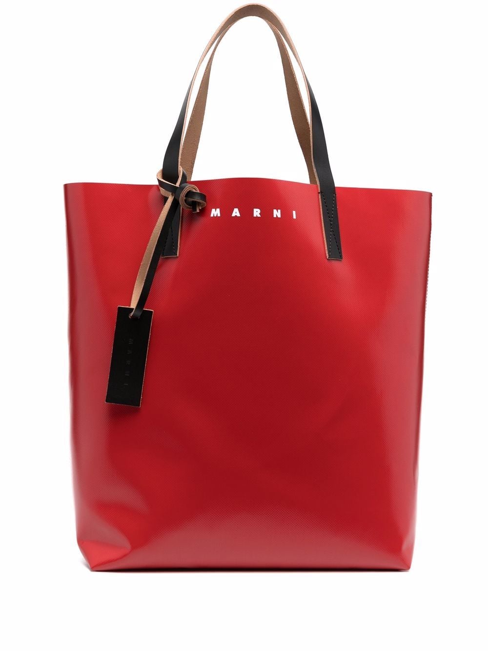 фото Marni двухцветная сумка-тоут с логотипом