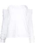 RTA off-shoulder long sleeve top - White