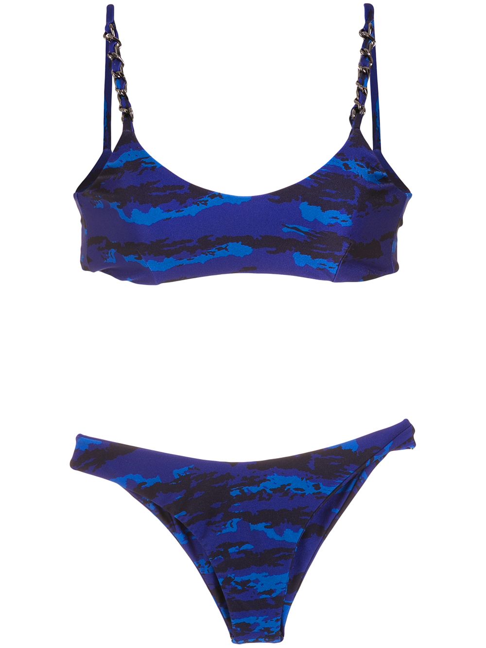 Andrea Bogosian Abstract-print Bikini Set In Blue