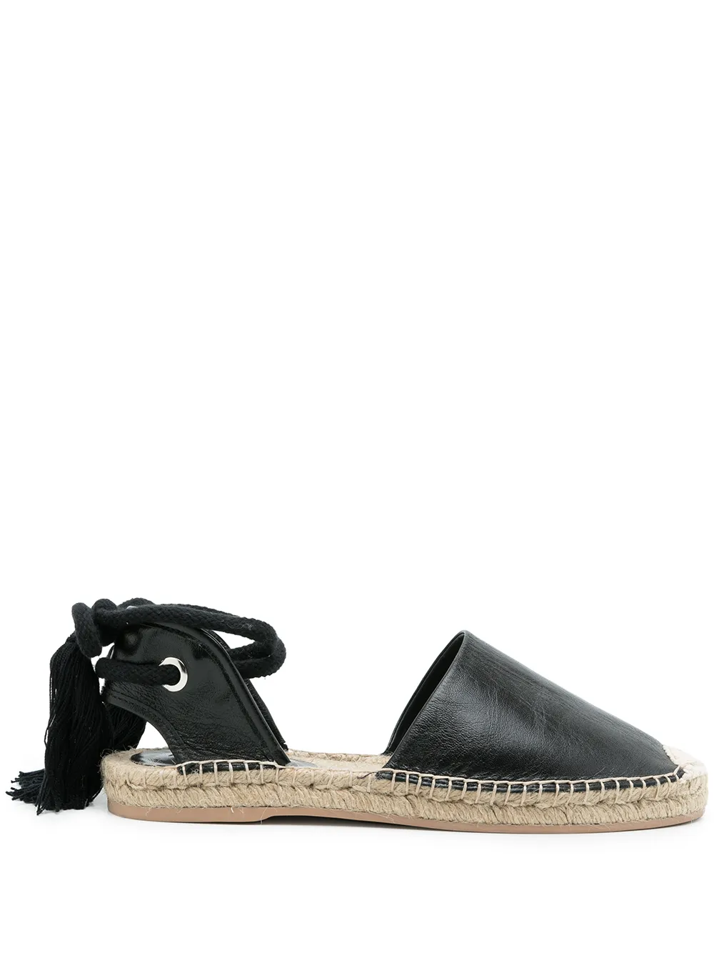 Andrea Bogosian Ankle Tie-fastening Espadrilles In Black