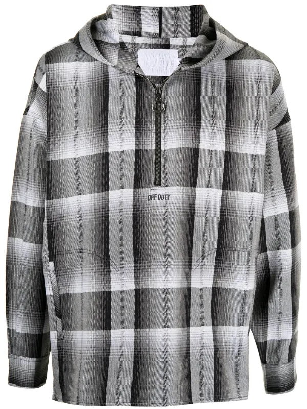 Grey on sale flannel hoodie