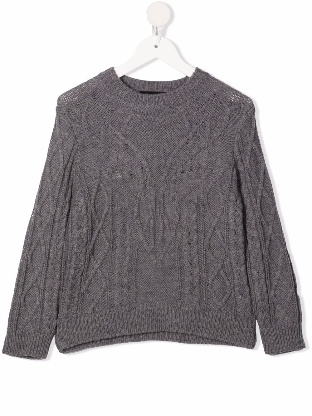 DSQUARED2 KIDS cable-knit jumper - Grey