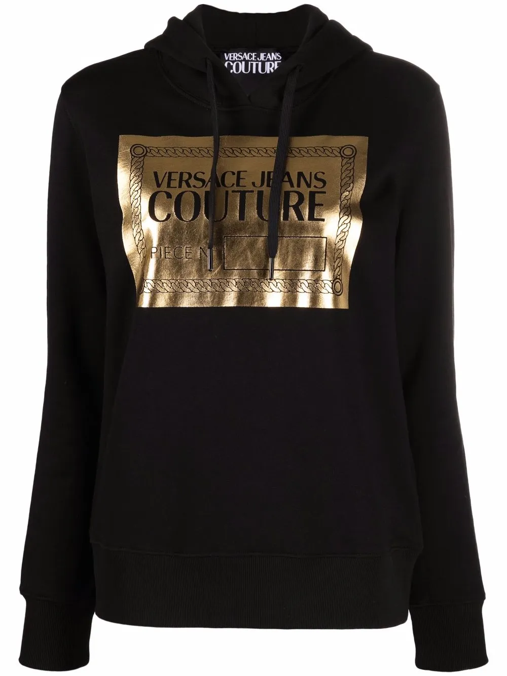 

Versace Jeans Couture hoodie con logo estampado - Negro