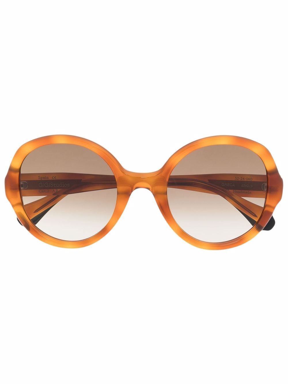 фото Gigi studios солнцезащитные очки в круглой оправе черепаховой расцветки