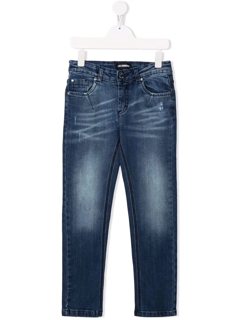 

LES HOMMES KIDS jeans con efecto lavado - Azul