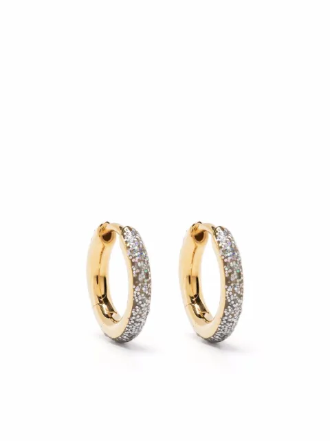Maria Black Kate Opal Glitter hoop earrings
