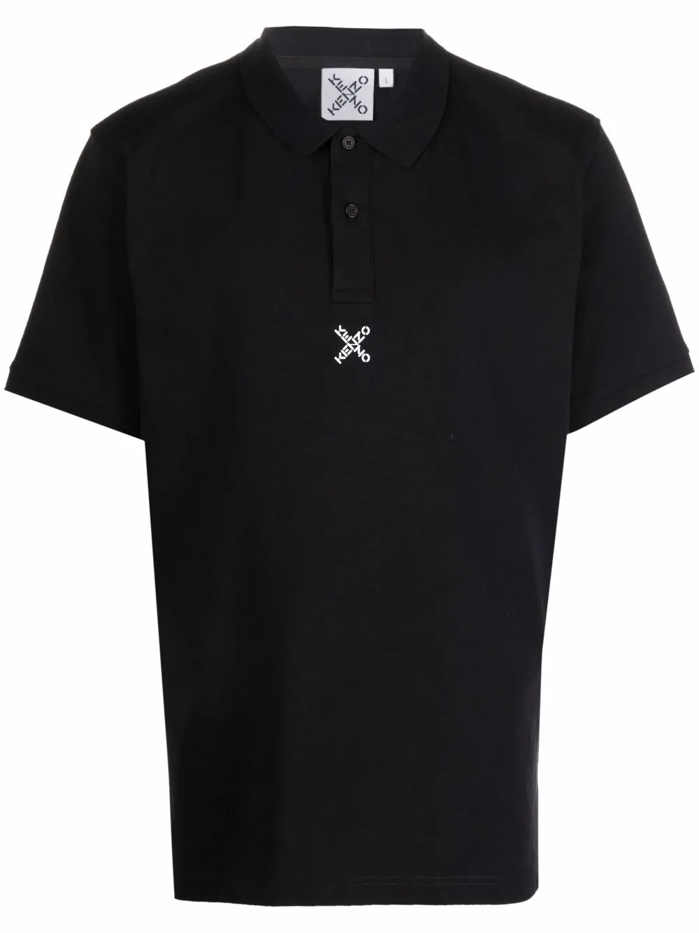 

Kenzo playera tipo polo con logo - Negro