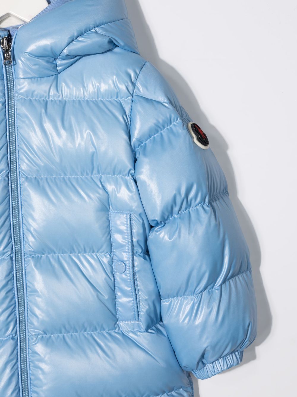 фото Moncler enfant пуховик на молнии с капюшоном