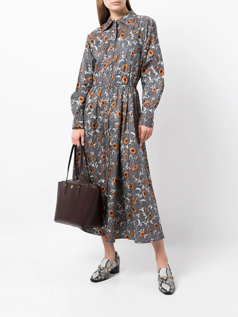 фото Tory burch маленькая сумка-тоут robinson с логотипом