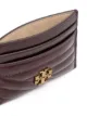Tory Burch logo-plaque quilted leather wallet