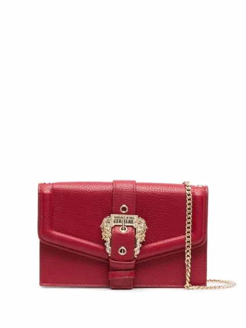 Versace Jeans Couture Bolsa transversal com logo na fivela