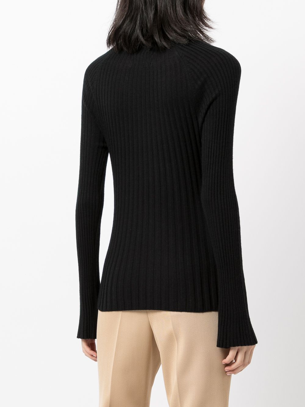 Shop Loulou Studio Roll Neck Jumper In Black