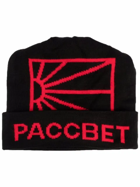  RASSVET gorro tejido con logo en intarsia