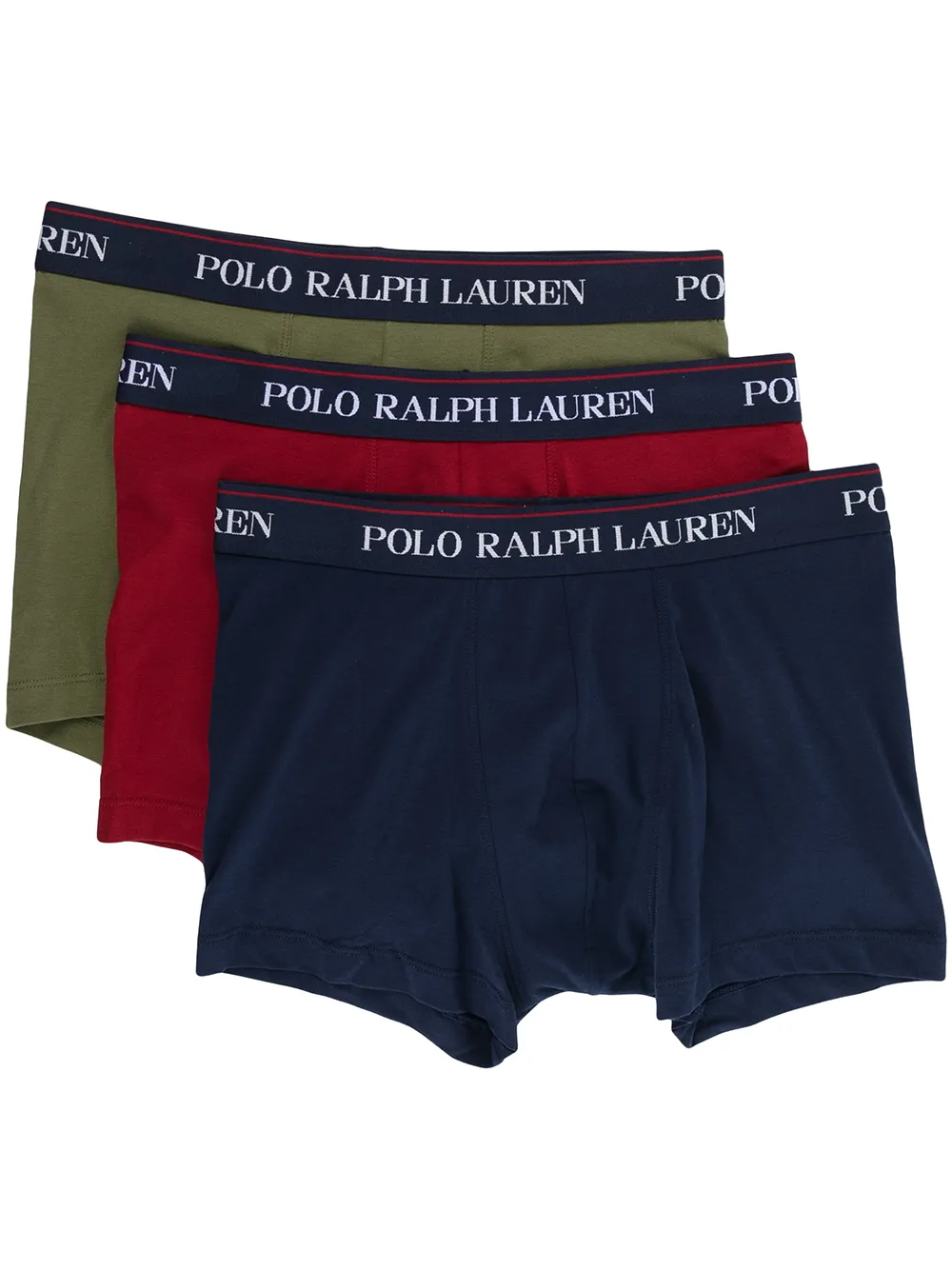 

Polo Ralph Lauren logo-embroidered cotton boxers set of 3 - Green