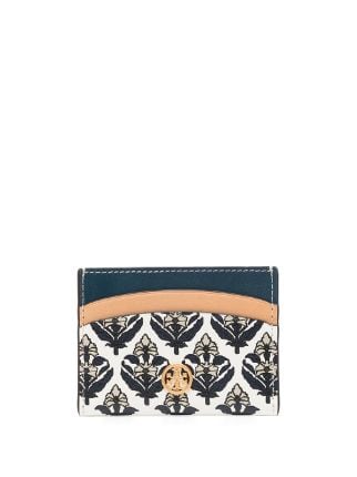 Shop Tory Burch Robinson printed card case with Express Delivery - FARFETCH