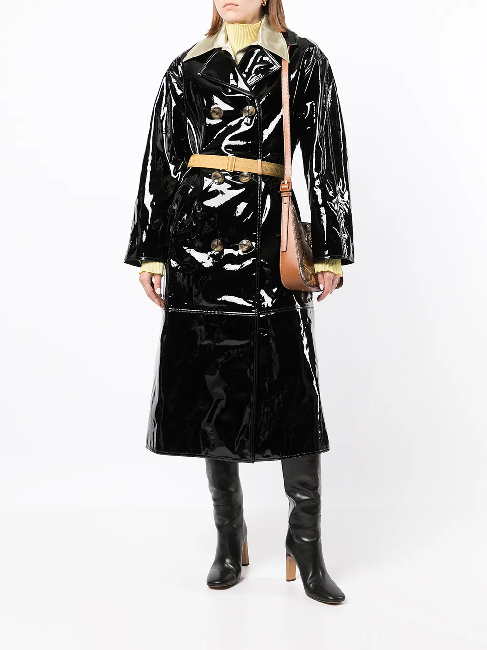 Tory Burch Patent Leather Trench Coat - Farfetch