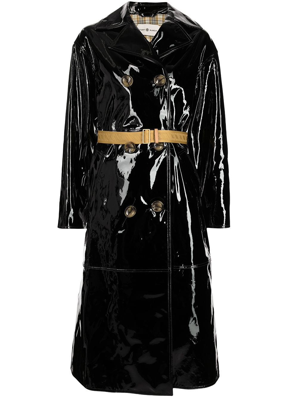 Tory Burch Patent Leather Trench Coat - Farfetch