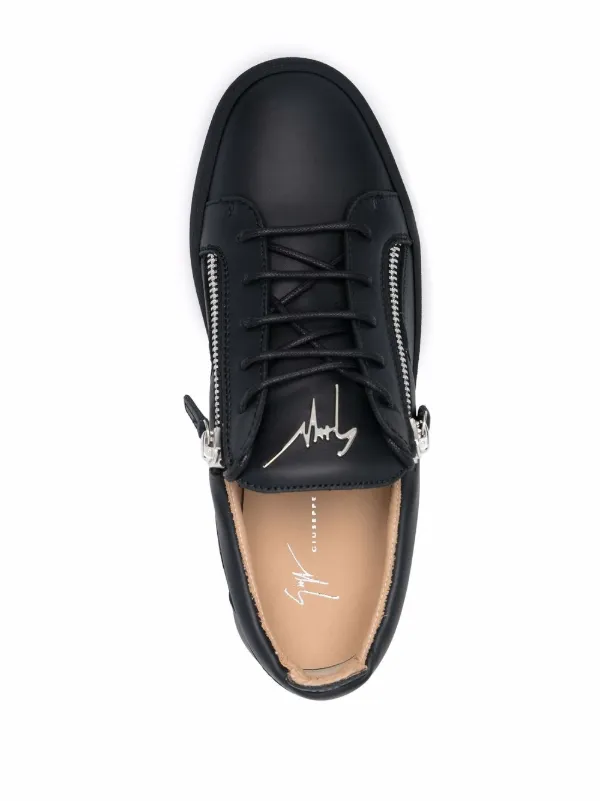 Giuseppe Zanotti Frankie low-top zip-detail Sneakers | Black
