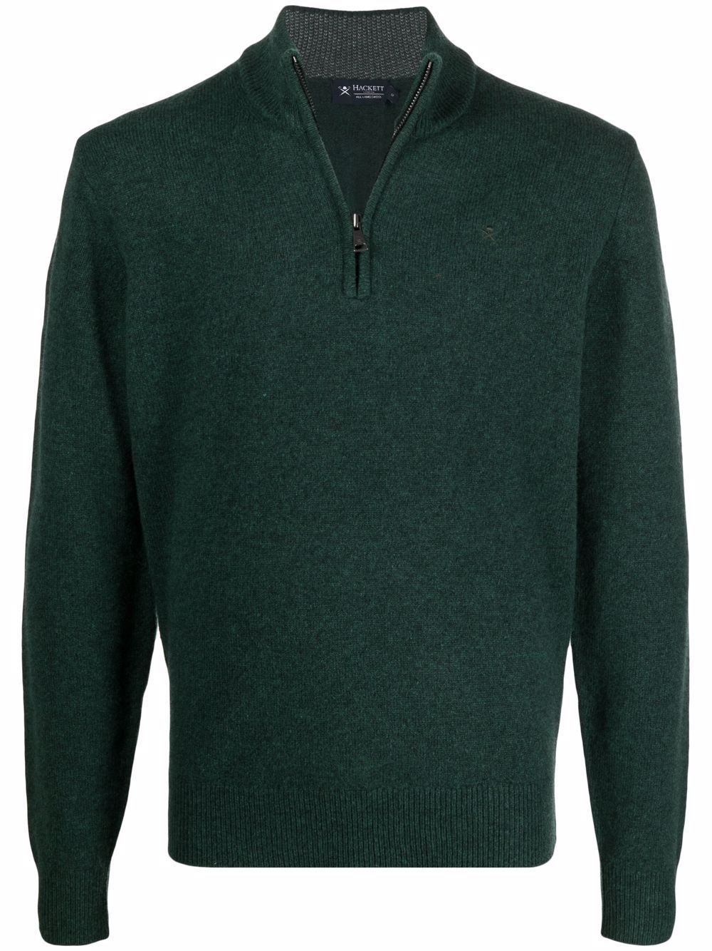 Hackett lambswool 2024 half zip jumper