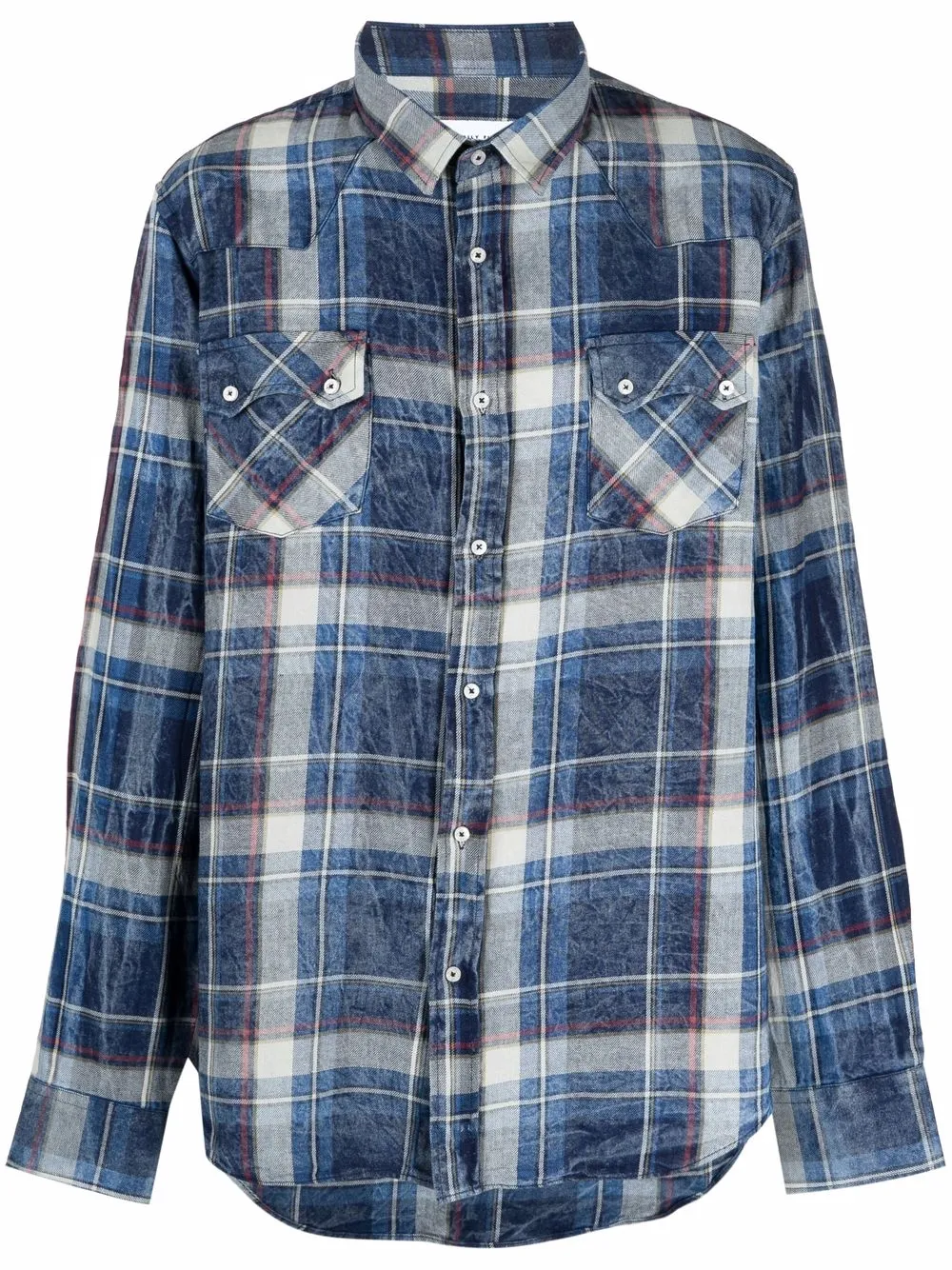 Family First клетчатая рубашка с длинными рукавами