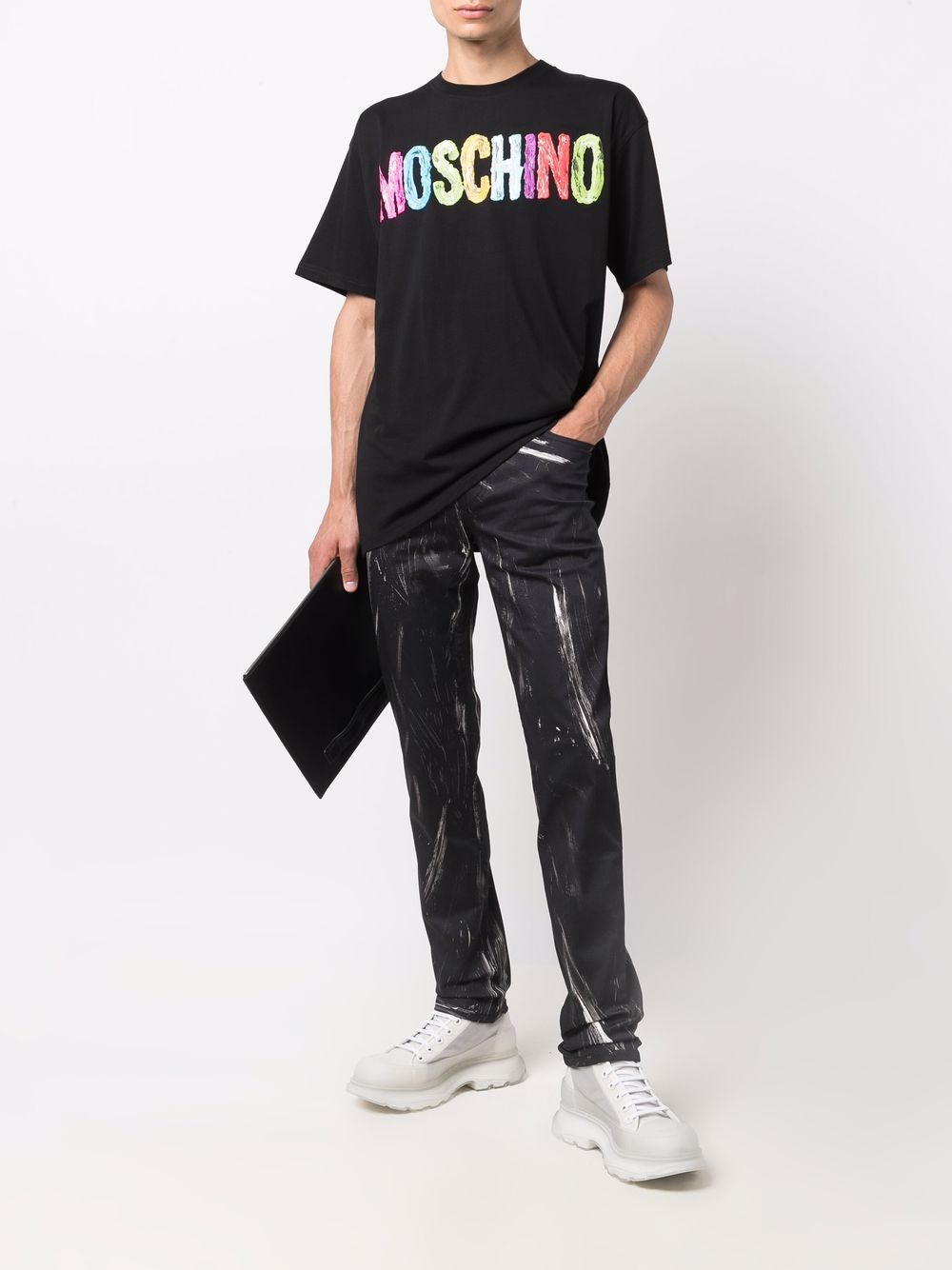 фото Moschino брюки с логотипом