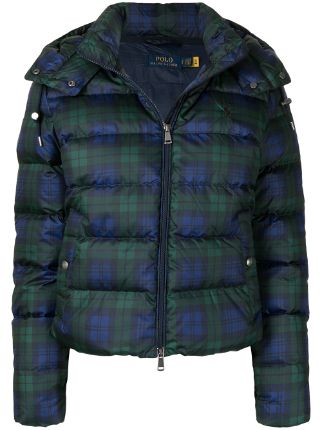 Shop Polo Ralph Lauren plaid check print puffer jacket with Express  Delivery - FARFETCH