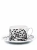 Fornasetti graphic-print porcelain tea set - Black