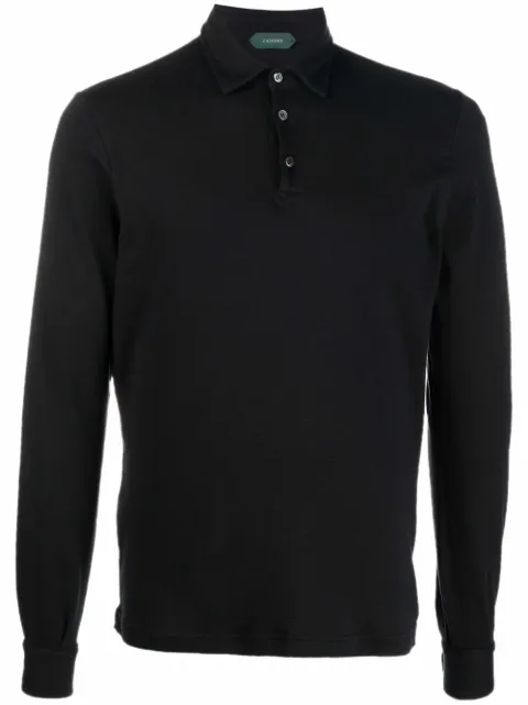 Zanone longsleeved polo shirt 