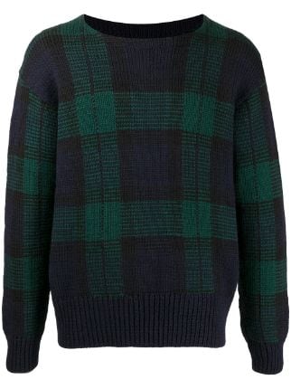 ralph lauren mohair tartan sweater