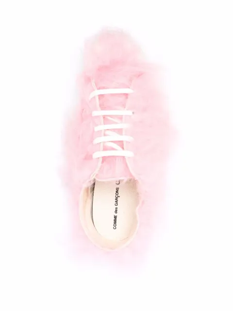 pink fluffy trainers