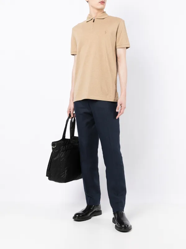 Shop Polo Ralph Lauren front zip polo shirt with Express Delivery 