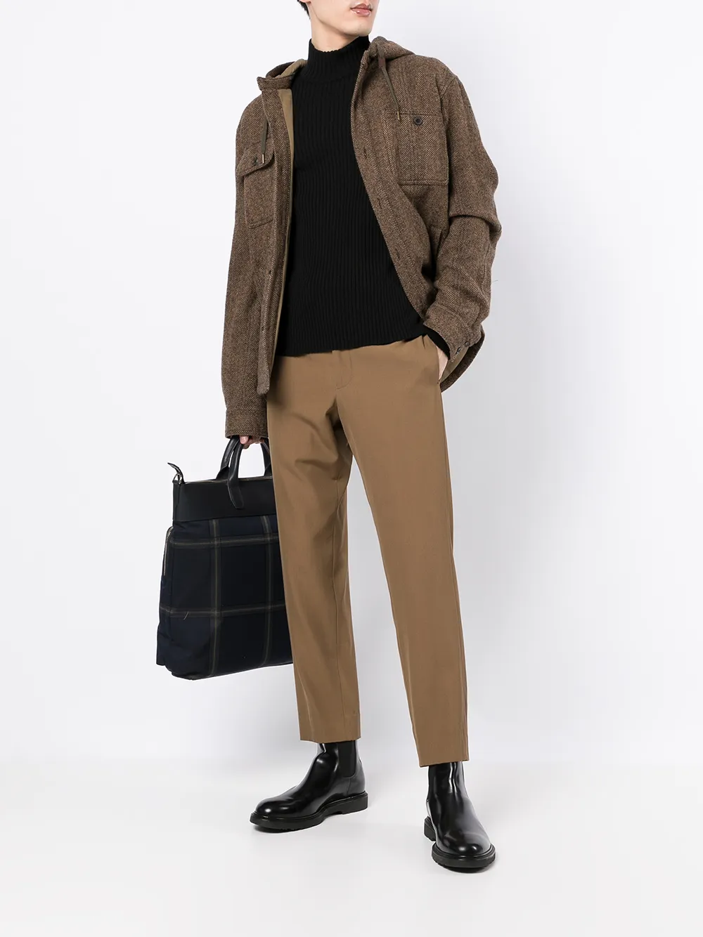фото Polo ralph lauren куртка с капюшоном и узором в елочку