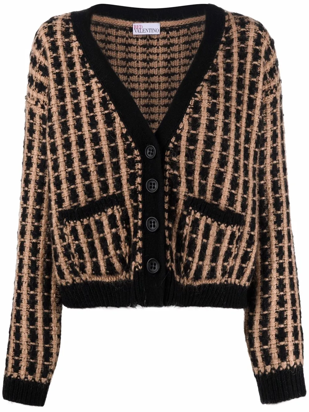 

RED Valentino cárdigan con cuello en V - Marrón