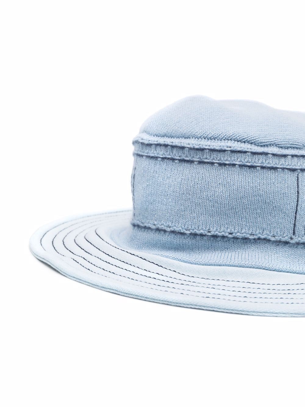 Shop Barrie Wide-brim Bucket Hat In Blue