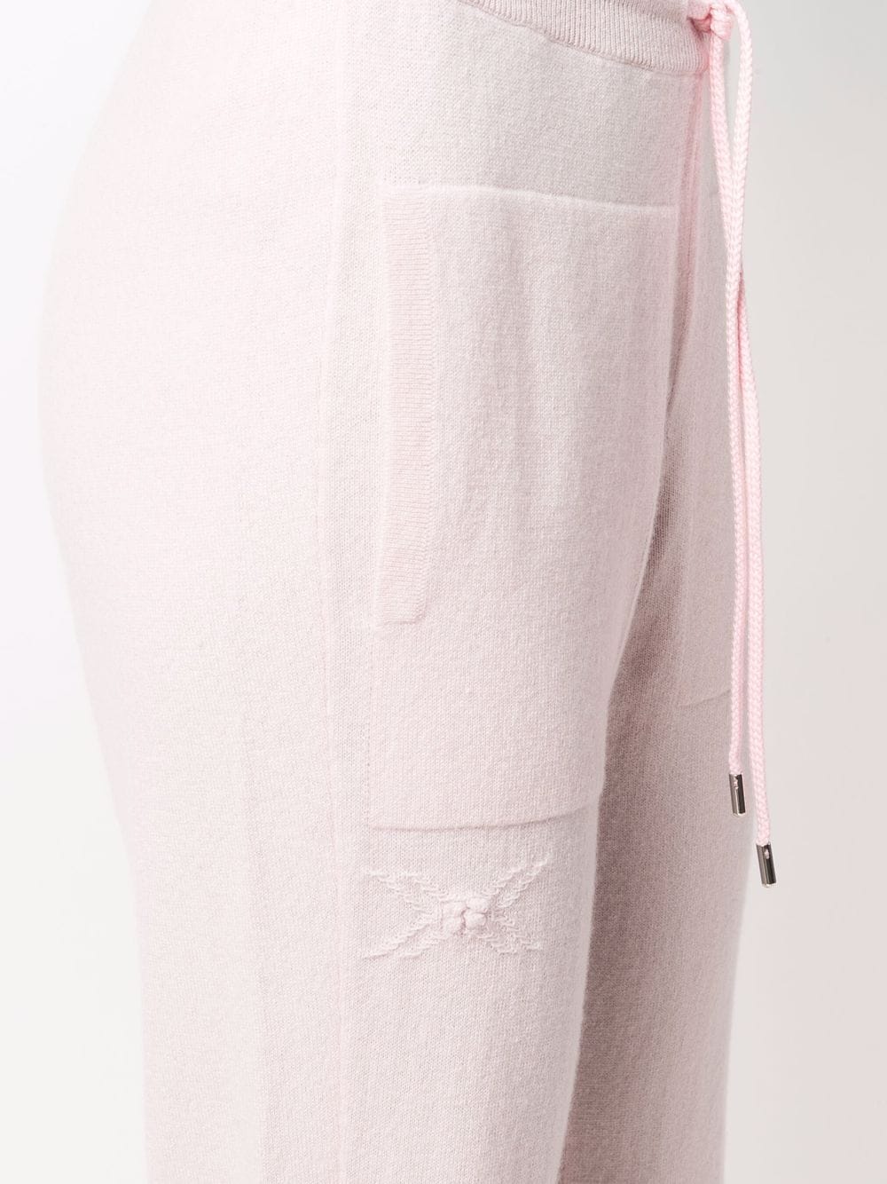 Shop Barrie Drawstring Cashmere Trackpants In Pink