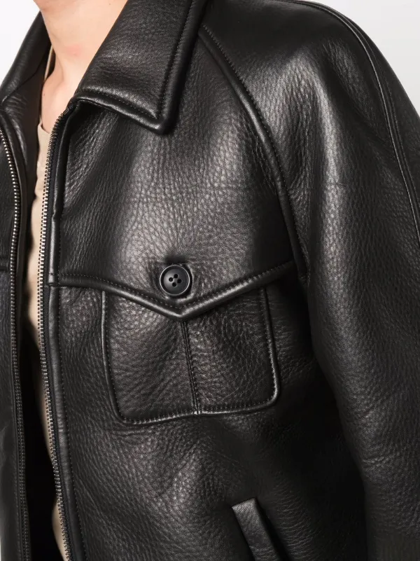 Salvatore Santoro zipped leather jacket 