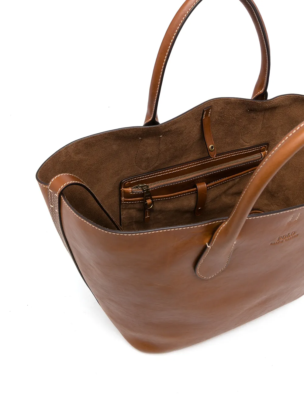 Polo Ralph Lauren Medium Bellport Leather Tote Bag Farfetch