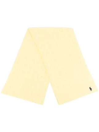 Sciarpa con ricamo Farfetch Accessori Sciarpe Giallo 