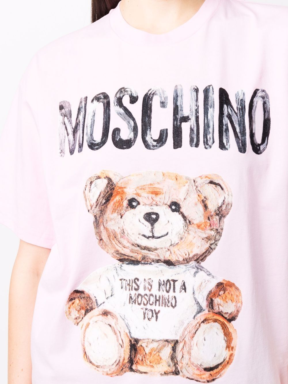 фото Moschino футболка с логотипом