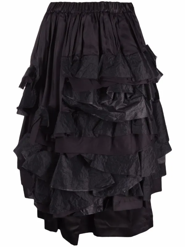 ruffled mini skirt for women 
