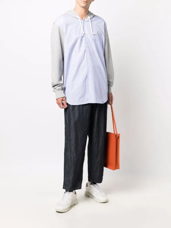 Comme Des Garçons Shirt テクスチャード ワイドパンツ 通販 - FARFETCH