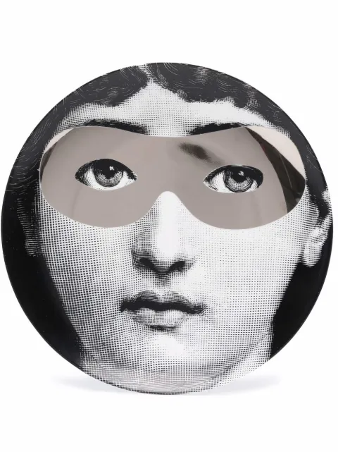 Fornasetti graphic-print porcelain wall plate