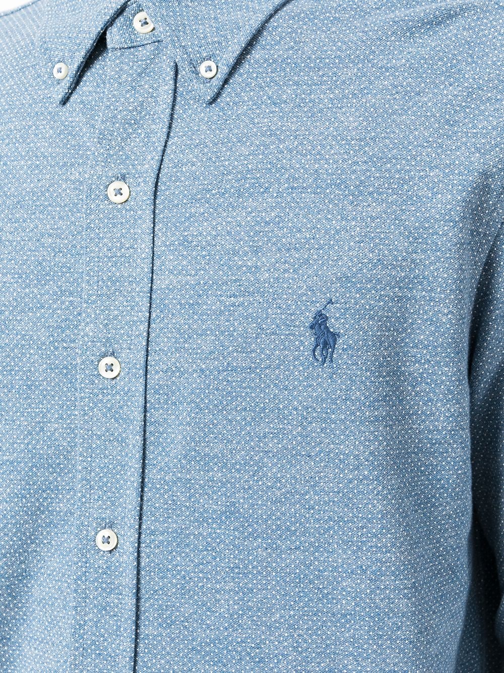 Polo Ralph Lauren logo-embroidered polka-dot Print Shirt - Farfetch