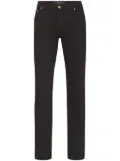 Billionaire crest-motif straight-leg jeans - Black